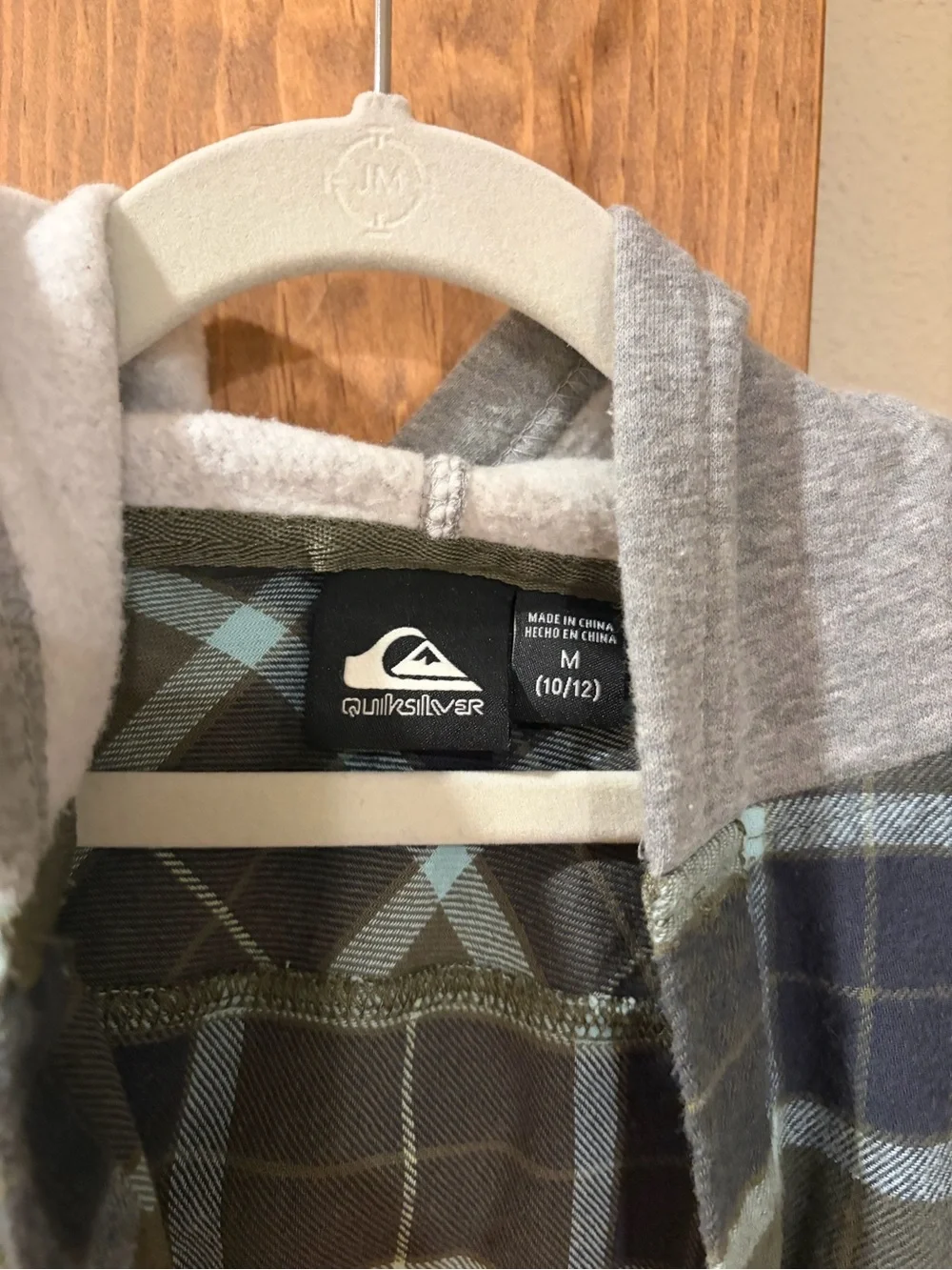 Quiksilver hooded flannel